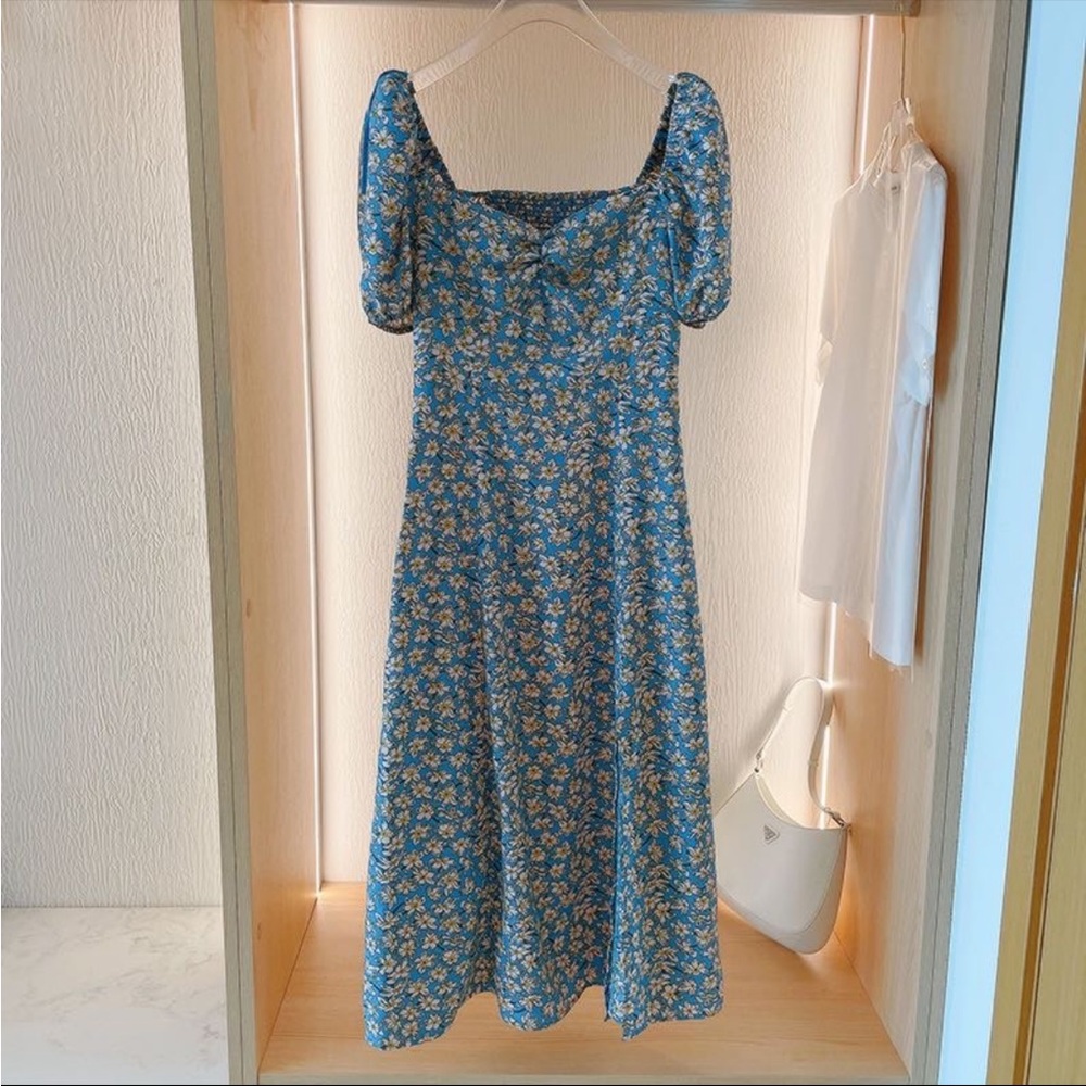 Other stories Puff Sleeve Midi Dress
